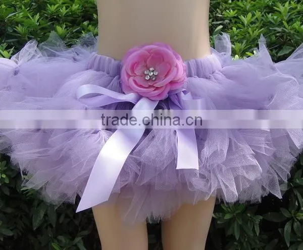 Hot Sale Baby Handmade Pettiskirts Hand Weave Pettiskirts Tutu Dress With Flower Design photo-4
