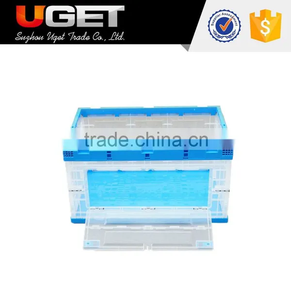 Durable Foldable Collapsible Euro Hard Plastic Crate With Cover photo-5