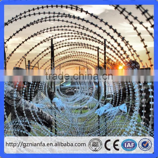 450mm Coil Diameter Concertina Razor Barbed Wire(Guangzhou Factory) photo-6