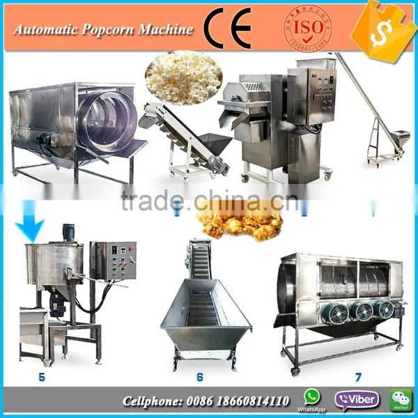Commercial Mushroom Caramel Popcorn Making Machine photo-5
