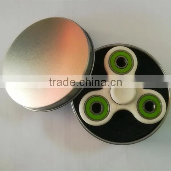 ABS White Plastic Holder Ball Bearing Full Zro2 Ceramic Bearing 608 Green Seal Hand Spinner Fidget Toy photo-2