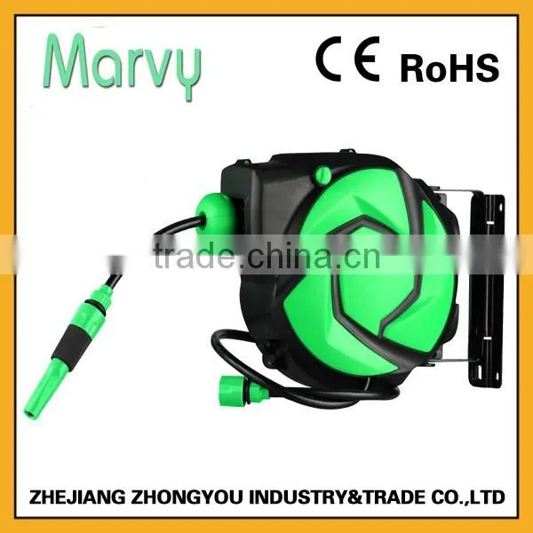 30ft (10m) Automatic Retractable Wall Mounted Garden Hose Reel photo-6