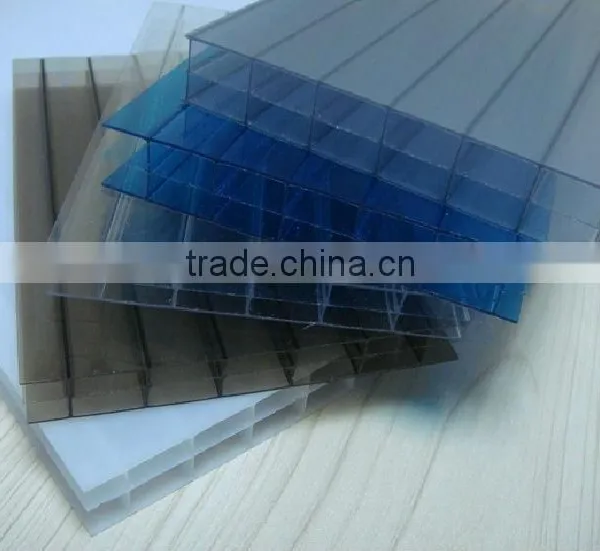 4-18mm UV-protection Red Polycarbonate Hollow Sheet photo-2