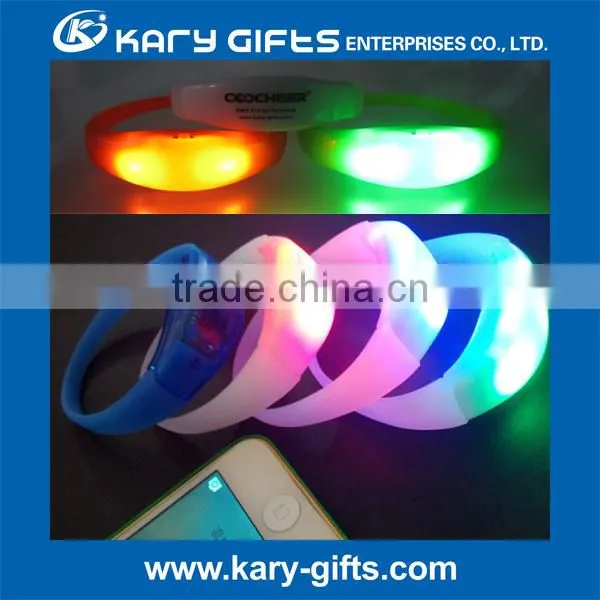 Glowing Lighted Led Light Silicone Xyloband Effect/ Music Sound Wristbands photo-6
