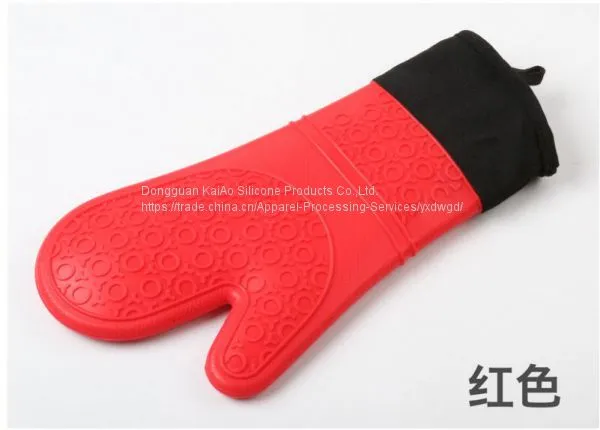 New Silicone Long Oven Grill Gloves Mitt photo-5