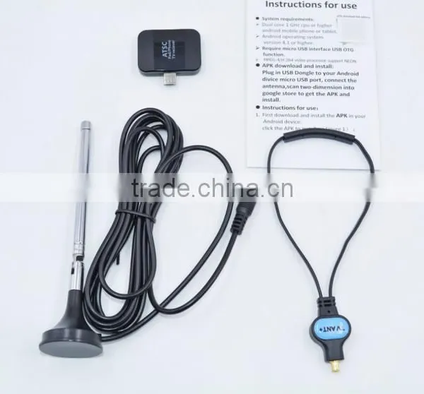 Auto Mobile Portable Android 2 Mhz DVB-T2s DVBT T2 Smart Micro USB Digital TV Tuner Mini Box Receiver For Android Pad Bus photo-4