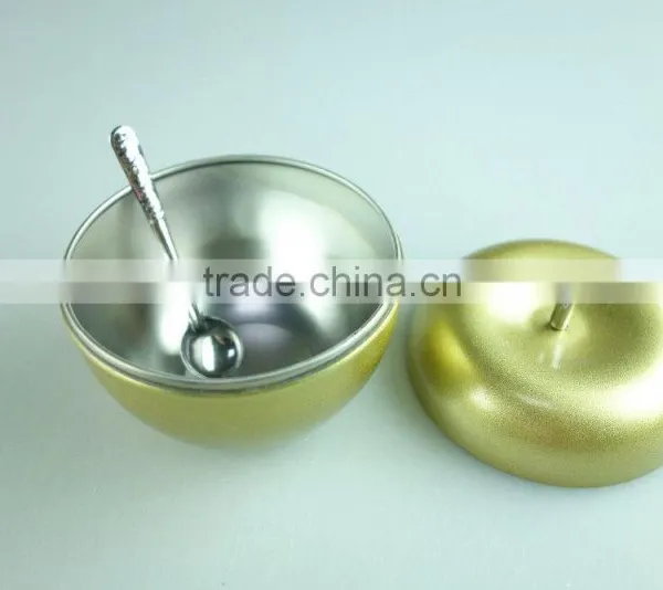 4 Pcs Apple Style Stainless Steel Salt and Pepper Shaker Whit Clourful photo-4