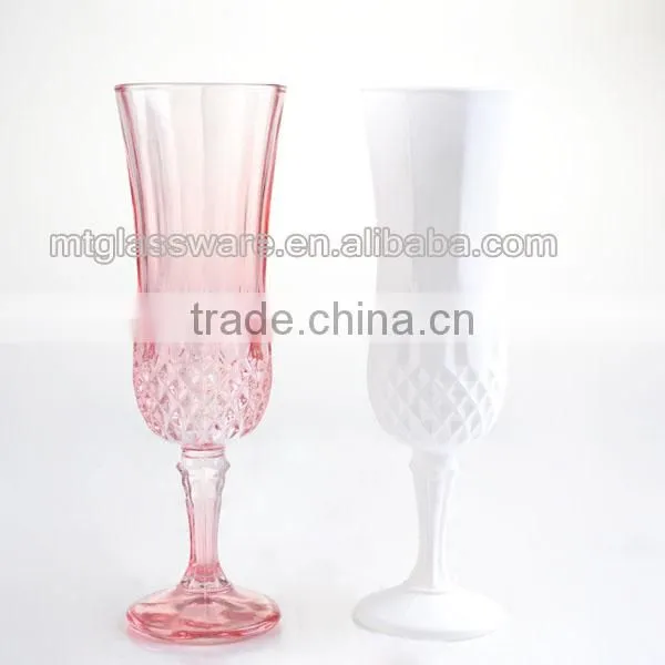 Hotsale Colorful Crystal Champagne Flute Glass Candle Holder photo-2