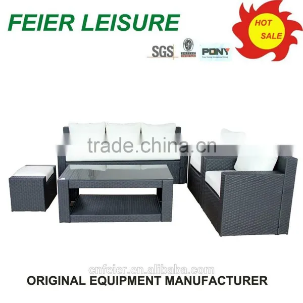High Quality Lowes Patio Rattan Furniture Sofa Set photo-6