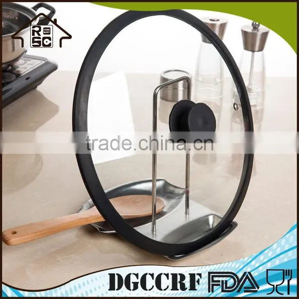 High Quality Stainless Steel Pot Lid and Spoon Holder, Kitchen Spoon Rest photo-3