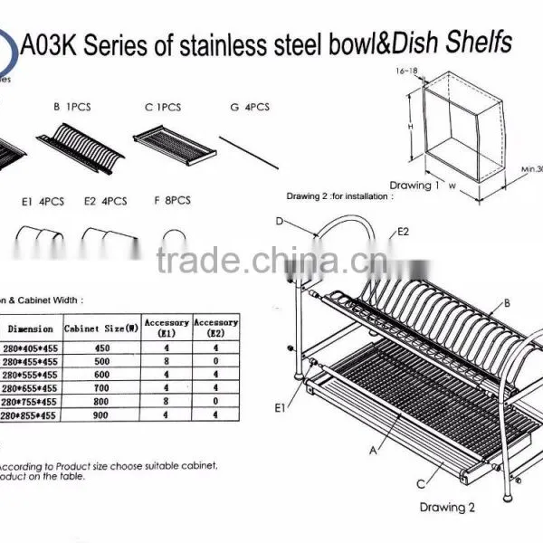 European Style Metal Kitchen Rack From Caizhu photo-4