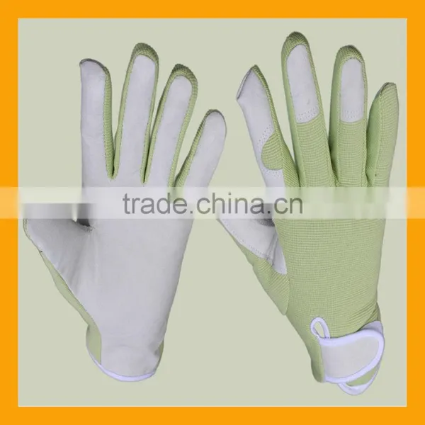 Hot Sell Women's Garden Safety Work Glove, Hand Protection Pigskin Leather Gardening Gloves, Fashionable Ladies Garden Glove photo-2