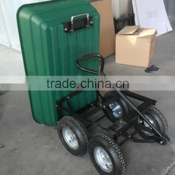 Heavy Duty 4-wheeled Garden Dump Cart for Sale photo-3