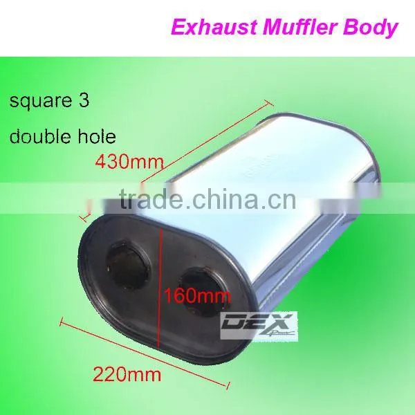 Car Parts Universal Performance Exhaust System Muffler Body Stainless Steel photo-3