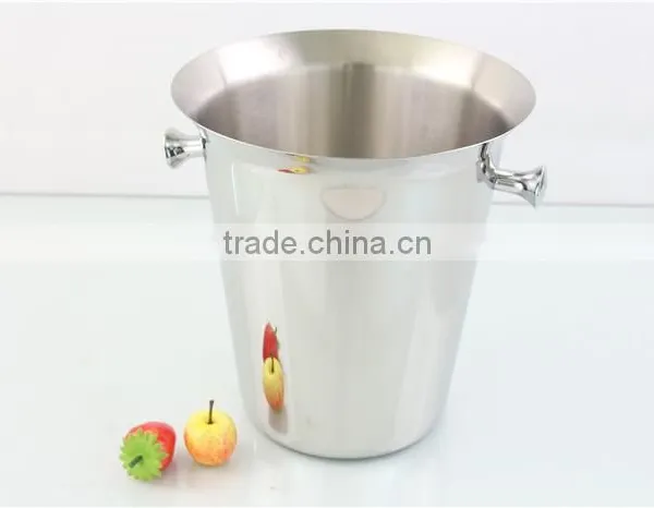 Wine Beer Bottle Custom Logo Stainless Steel Ice Bucket photo-2