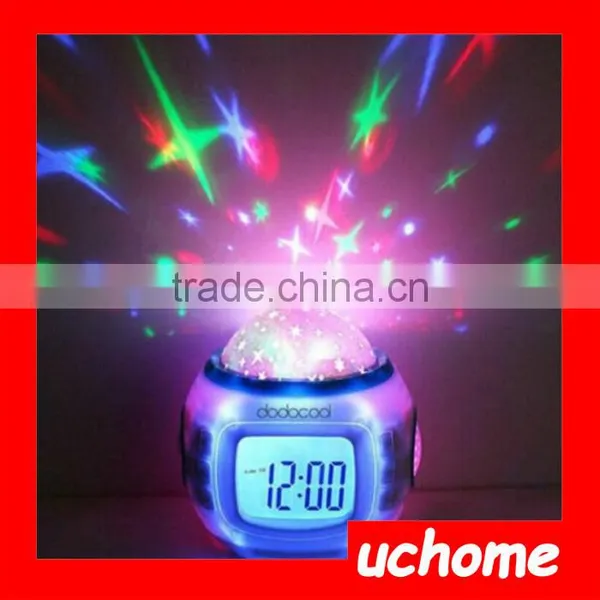 UCHOME Room Sky Moon-Star Projection Backlight Clock for Kids photo-5