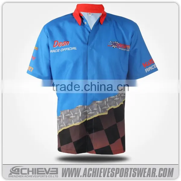 Racing Pit Crew Shirt Wholesale/Racing Custom Dartsshirts photo-4