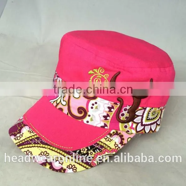Hot Horn Embroidery Military Caps and Flat Caps With Dongguan Factory photo-2