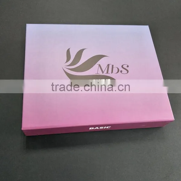 custom cardboard book shape gift box, makeup kit paper box