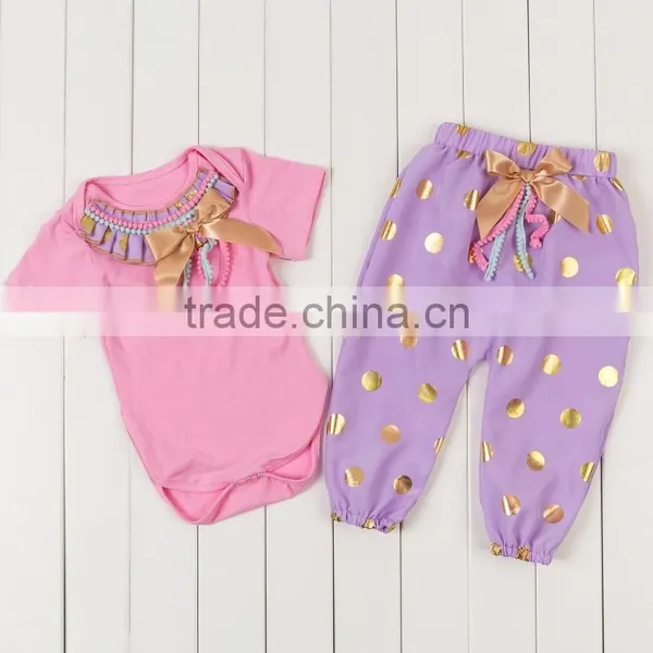 2017 Spring Girls Boutique Clothing Set Cotton Long Sleeve Baby Suit Baby Rompers White photo-6