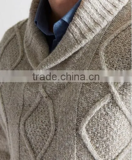 High Quality Men's Sweater With Shawl Collar (BKNM23) photo-3
