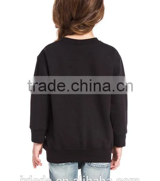 High Quality Soft Comfort Pure Cotton Kids Girls Oversized Sweatshirt Pullover photo-3