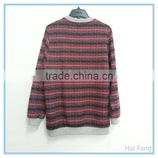 Fashion Design Printed Teen Girls Stipped Sleeve and Back T Shirt, Factory OEM Made Long Sleeve T Shirt photo-2