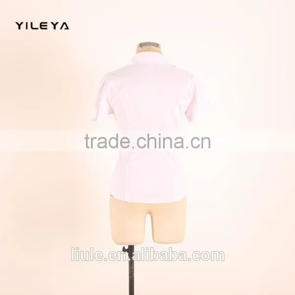 Mini Fashionable Office Style Women Formal Blouse Designs With Metal Decoration photo-6