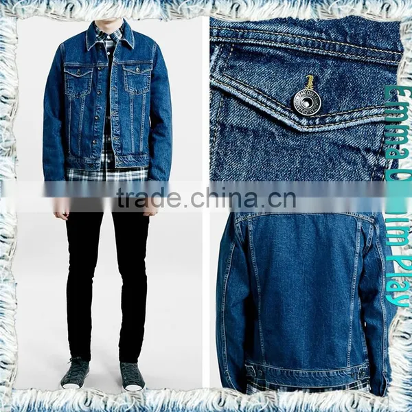 Hot Mens Slim Fit Classic Retro Thicken Denim Jackets Coat photo-4
