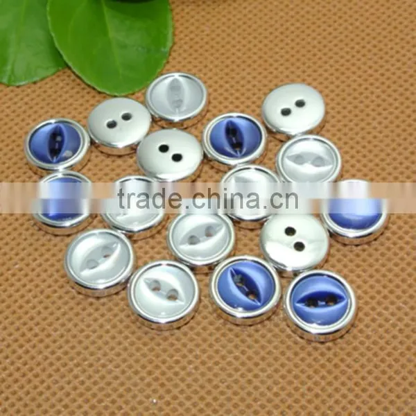 Side Two Silver Buttons Sub Monopoly Shirt Button Cufflinks Diy Buttons Garment Accessories