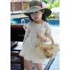 New Cute Baby Girls Kids Children Princess Dress Clothes Long Sleeve Lace Beige photo-3