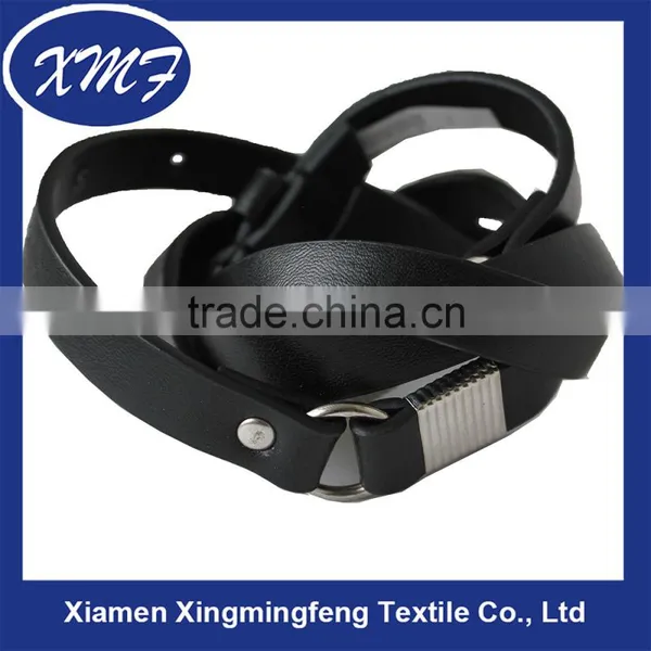 Trend All-match Fashion Manufacturer Black PU Leather Waist Belt for Women photo-3