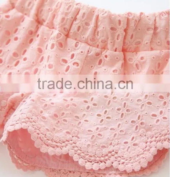 Wholesale Baby Girls Lace Sequin Cotton Shorts Childrens Boutique Clothing photo-5
