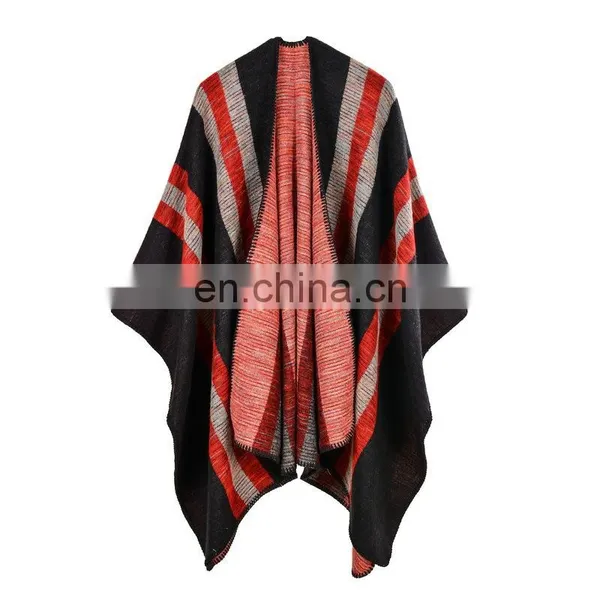 Womens Winter Stamp Cashmere Fringed Shawl Ladies Cashmere Shawls Winter Scarves Capes Cloaks photo-3