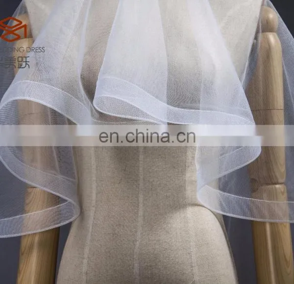 Wholesale High Quality Wedding Accessories Bridal Veil Organza photo-3
