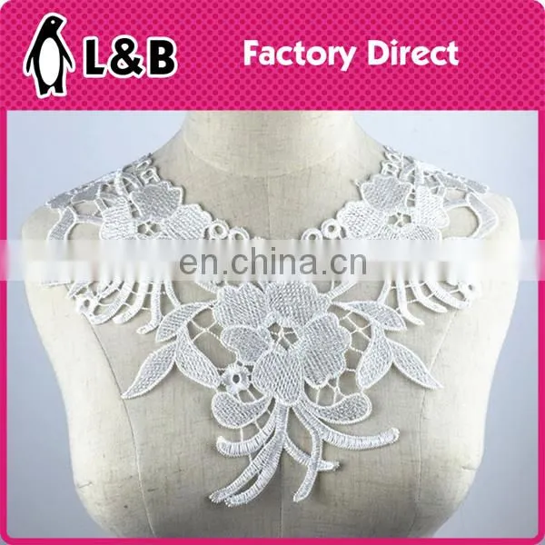 Fashion Polyester Chemical Lace Embroidery White Neck Lace Collar photo-3