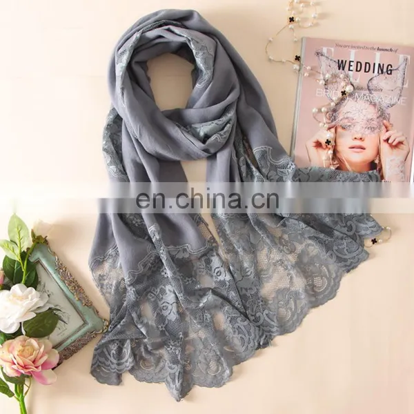 100%Wool Superior Quality Lace Split Joint Wedding Dress Winter Pashmina Shawl Scarf photo-3