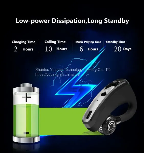 Stereo Bluetooth Earphone Sport Bluetooth Earphone,True Wireless Single Business Earbud,Voice Control Call Driver Headset,Rotate With Mic Support OEM/ODM V9 photo-2