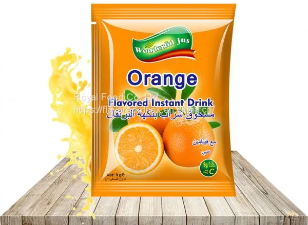 Orange Flavored Instant Drink Powder