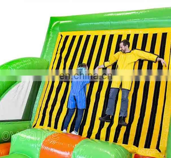 Jungle Themed Inflatable Sticky Climbing Wall Party Game Inflatable Climbing Tower For Sale photo-4