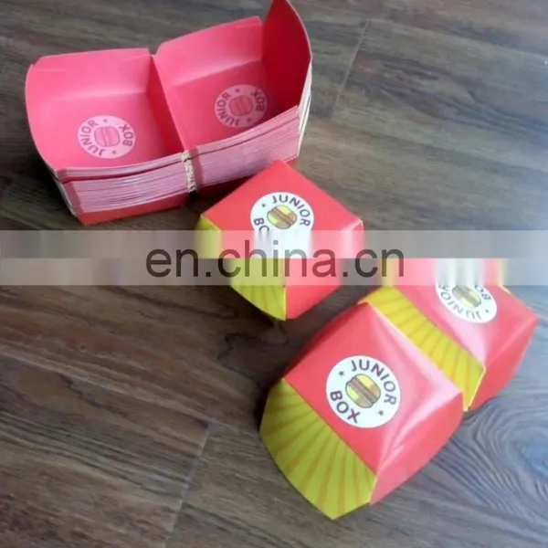 ZF 800/1200 Automatic Different Size Paper Lunch Box Carton Box Making Machine for Hamburger French Fries Pizza Packaging photo-3