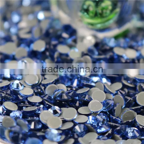 Wholesale Light Blue Sapphire Flatback Hotfix Rhinestones Crystals photo-4