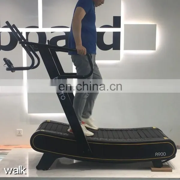 Curved Treadmill&air Runner for HIIT Low Weight Running Machine Exercise Equipment Mechanical Treadmill for Functional Trainer photo-4