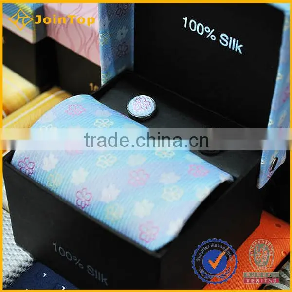 New Design Wholesale 100% Silk Necktie Sets Custom Gift Box Set photo-3
