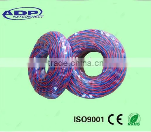 Telephone Jumper Wire 2cores Twisted 0.6mm 22AWG Tinned Copper/Bare Copper photo-5