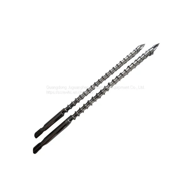 Double Alloy Screw for Vertical Injection Molding Machine Processed By Advanced Nitriding Technology with Hard Gold