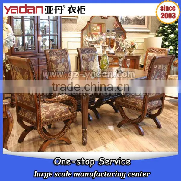 Luxury Hand Carved Dining Table and Chair Made in China photo-5
