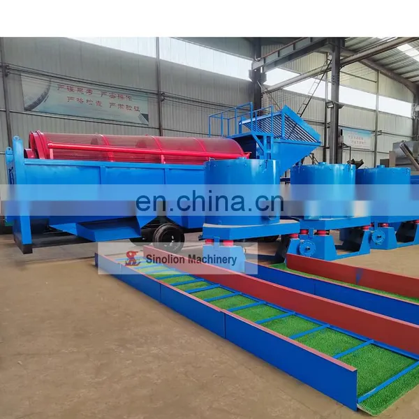 Clay Alluvial Gold Diamond Mining Washing Machine Double Layers Vibrating Rotary Scrubber Trommel Screen photo-3