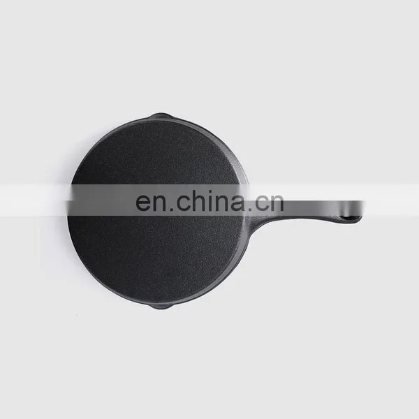 Enamel Cast Iron Pan Steak Fryer Household Non-stick Old Iron Pan 26cm Uncoated 3 Set Frying Pan photo-3