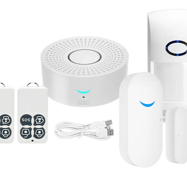 Graffiti intelligent wifi anti-theft alarm system with graffiti multi-mode gateway and multifunctional remote control（Wechat:13510231336）